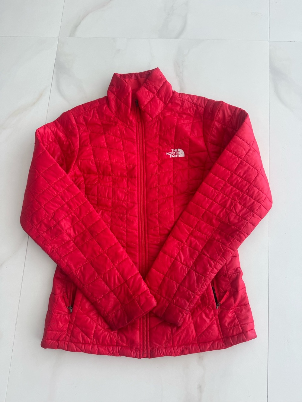 The North Face Women's Red Quilted Puffer Jacket